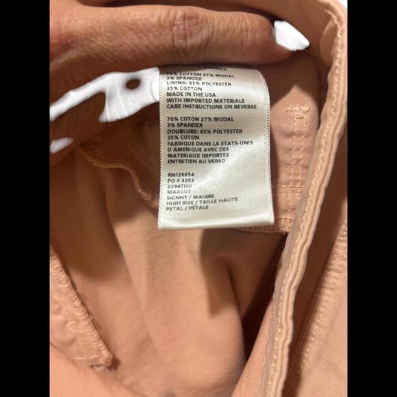 L’agence Margot Skinny High Rise Jeans Size 25 Petal Blush Pink - Picture 5 of 5